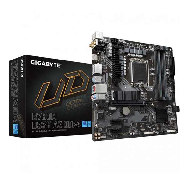 Gigabyte B760M DS3H AX DDR4 , Intel B760, Socket1700, 4xDDR4, mATX Gigabyte B760M DS3H AX DDR4 , Intel B760, Socket1700, 4xDDR4, mATX