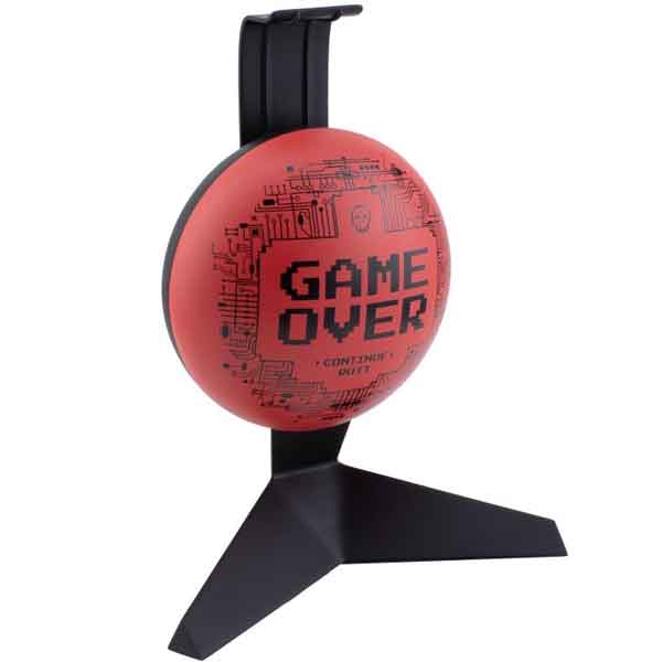 Game Over Stojan na sluchátka s funkcí LED osvětlení Game Over Stojan na sluchátka s funkcí LED osvětlení