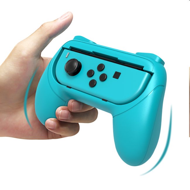 iPega gamepad Grip pro Nintendo Joy-Con ovladače, blue/red (2ks)