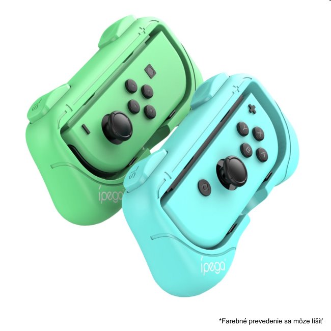 iPega Grip s popruhem pro Nintendo Joy-Con ovladače, blue/red (2ks)