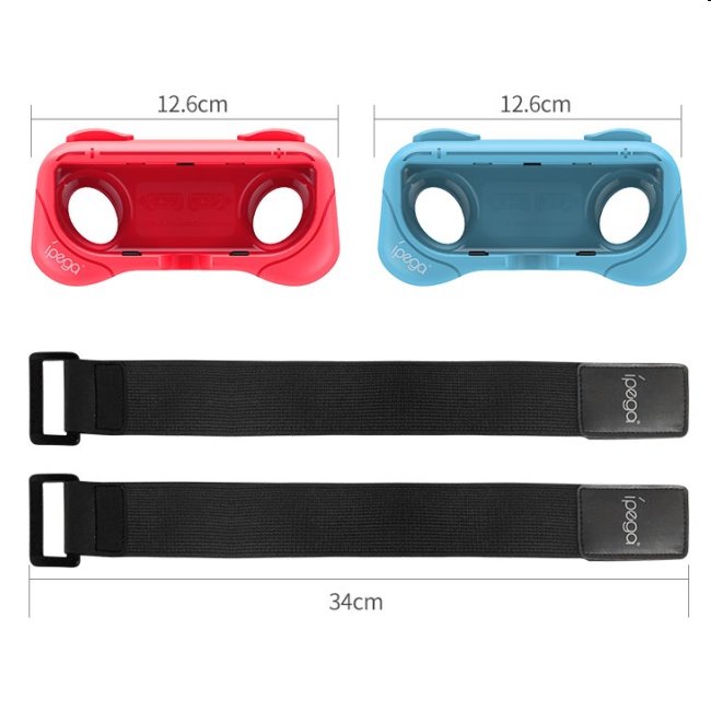 iPega Grip s popruhem pro Nintendo Joy-Con ovladače, blue/red (2ks) iPega Grip s popruhem pro Nintendo Joy-Con ovladače, blue/red (2ks)
