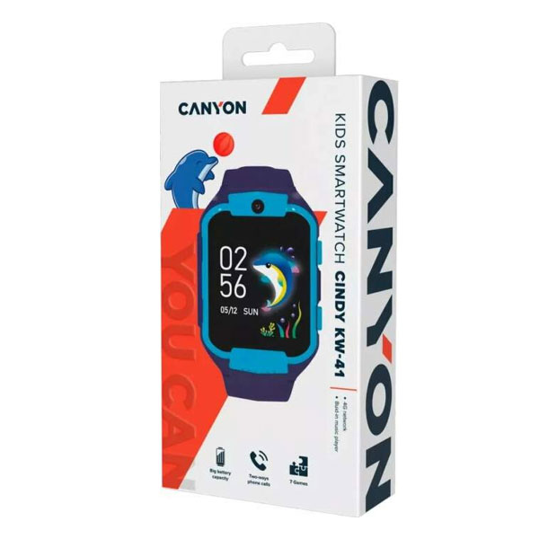Canyon KW-41, Cindy, smart hodinky pro děti, modré Canyon KW-41, Cindy, smart hodinky pro děti, modré