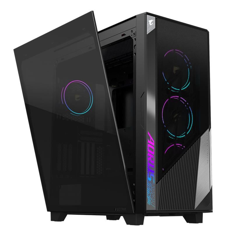 Gigabyte AORUS case C500 GLASS, E-ATX, Mid Tower Gigabyte AORUS case C500 GLASS, E-ATX, Mid Tower