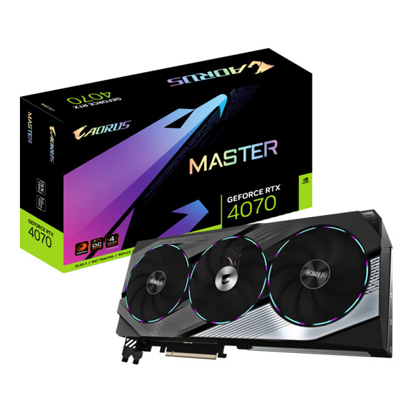 Gigabyte AORUS GeForce RTX 4070 12G MASTER Gigabyte AORUS GeForce RTX 4070 12G MASTER