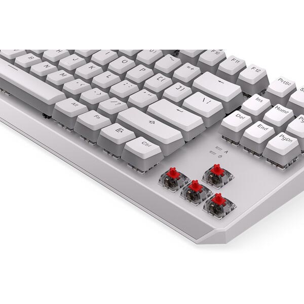 Herní klávesnice Endorfy Thock TKL Pudding Onyx White Red, US