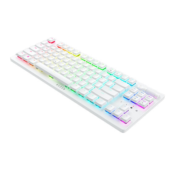 Herní klávesnice Razer DeathStalker V2 Pro Tenkeyless (Red Switch), bílá Herní klávesnice Razer DeathStalker V2 Pro Tenkeyless (Red Switch), bílá