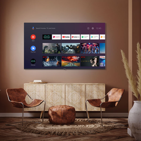 Kivi TV 65U740NB, 65" (150 cm), UHD, Google Android TV,, černý