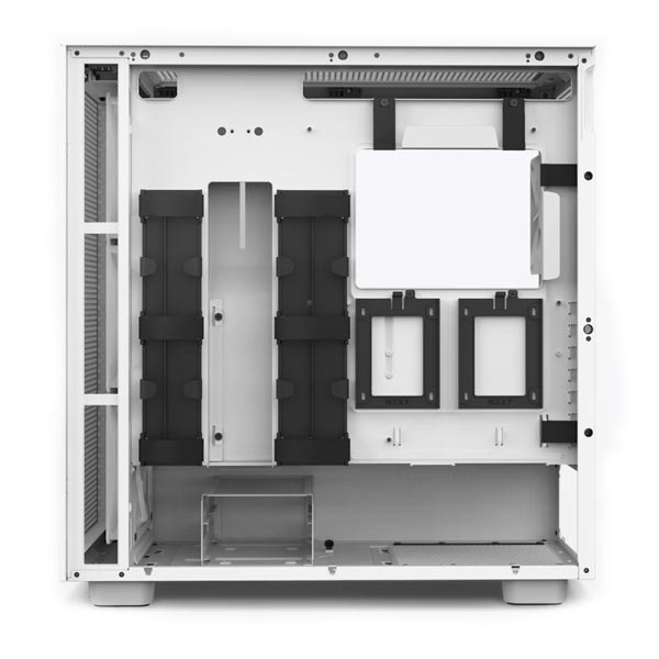 NZXT case H7 Flow RGB / 3x 140 mm fan / glass / mesh panel / white NZXT case H7 Flow RGB / 3x 140 mm fan / glass / mesh panel / white