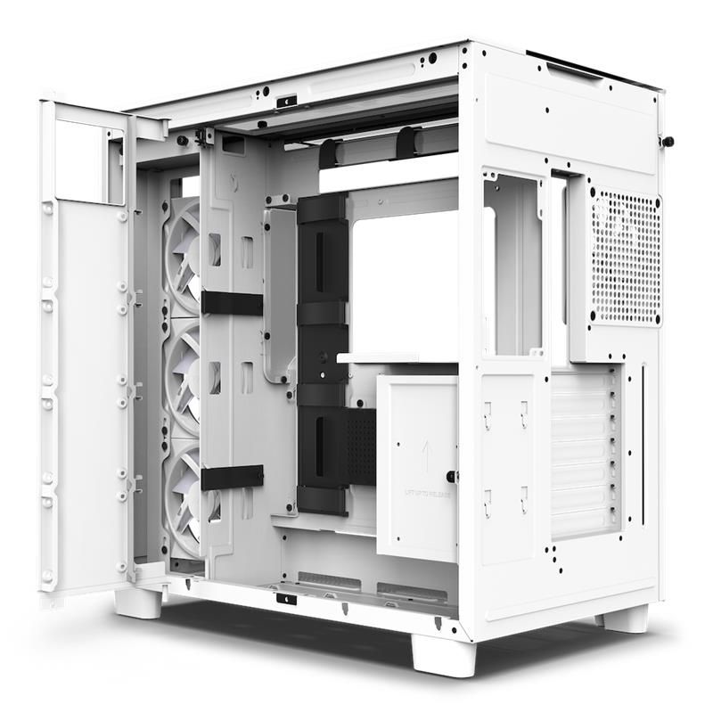 NZXT case H9 Elite / 3xRGB 120 mm / 1x 120mm fan / glass / RGB&fan controler / white NZXT case H9 Elite / 3xRGB 120 mm / 1x 120mm fan / glass / RGB&fan controler / white