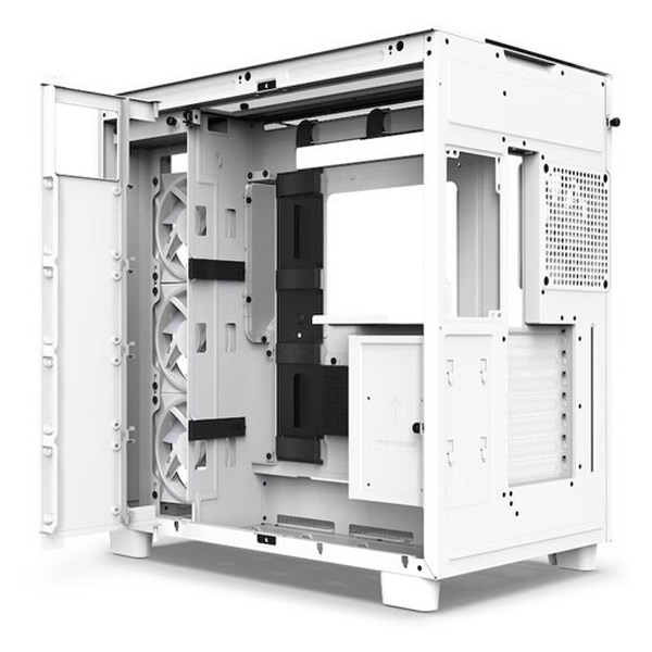 NZXT case H9 Elite / 3xRGB 120 mm / 1x 120mm fan / glass / RGB&fan controler / white NZXT case H9 Elite / 3xRGB 120 mm / 1x 120mm fan / glass / RGB&fan controler / white