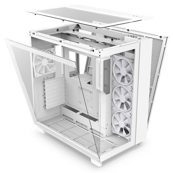 NZXT case H9 Elite / 3xRGB 120 mm / 1x 120mm fan / glass / RGB&fan controler / white NZXT case H9 Elite / 3xRGB 120 mm / 1x 120mm fan / glass / RGB&fan controler / white