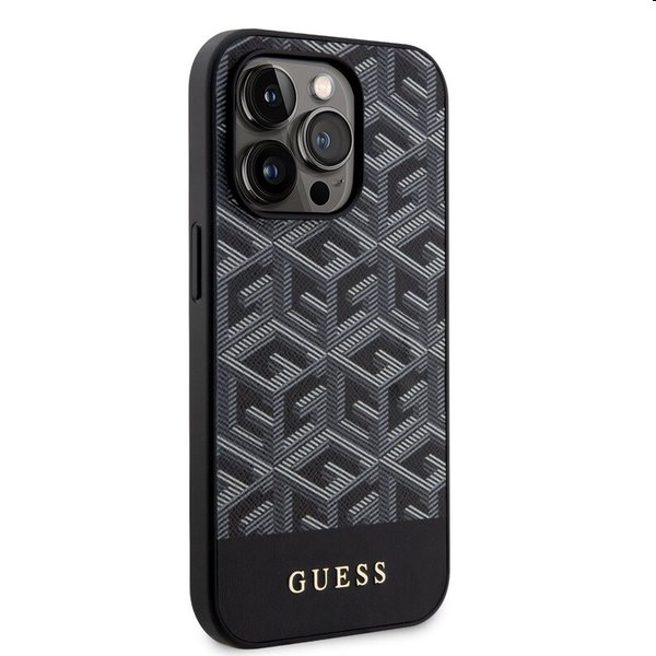 Pouzdro Guess PU G Cube MagSafe for Apple iPhone 13 Pro Max, černé Pouzdro Guess PU G Cube MagSafe for Apple iPhone 13 Pro Max, černé