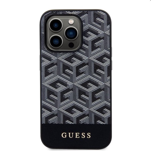 Pouzdro Guess PU G Cube MagSafe for Apple iPhone 14 Pro Max, černé Pouzdro Guess PU G Cube MagSafe for Apple iPhone 14 Pro Max, černé