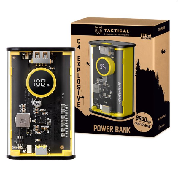 Tactical Powerbank C4 Explosive 9600mAh, žlutá Tactical Powerbank C4 Explosive 9600mAh, žlutá