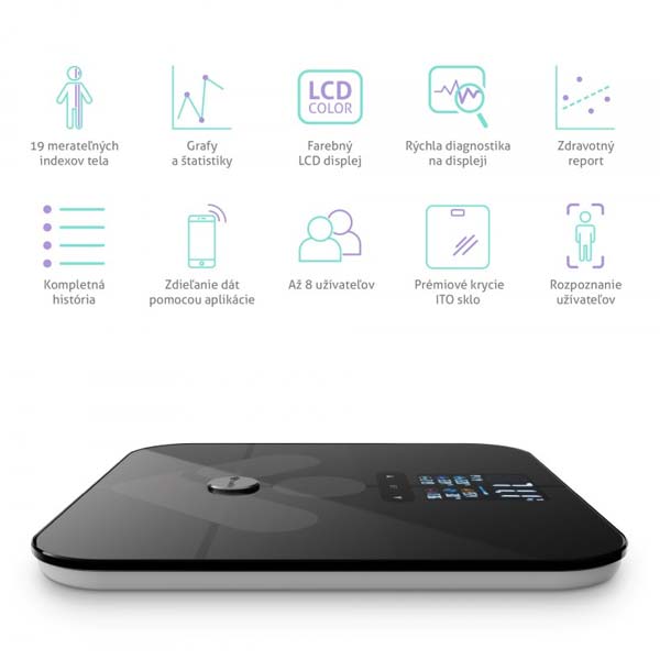 TrueLife FitScale W7 BT, černá TrueLife FitScale W7 BT, černá