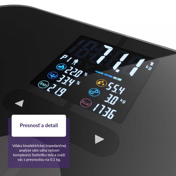 TrueLife FitScale W7 BT, černá TrueLife FitScale W7 BT, černá