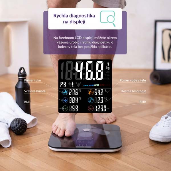 TrueLife FitScale W7 BT, černá TrueLife FitScale W7 BT, černá