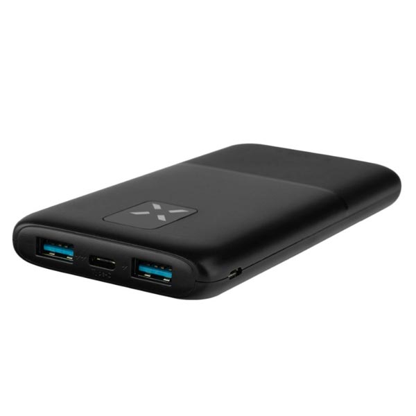 FIXED Powerbanka Zen 10 s LCD displejem a výstupem PD 20W, 10 000 mAh, černá