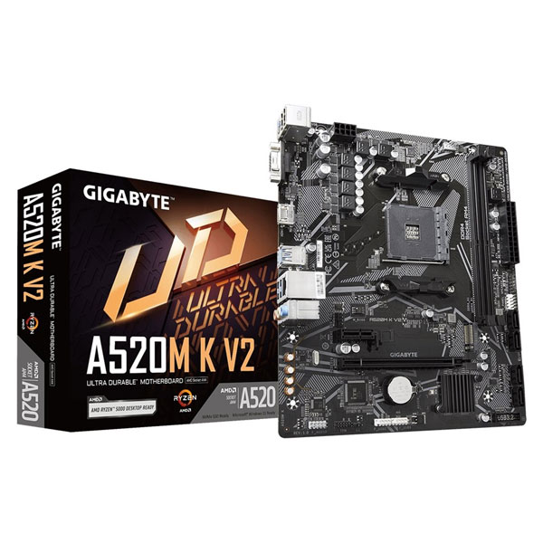 Gigabyte A520M K V2 , AMD A520, AM4, 2xDDR4, mATX Gigabyte A520M K V2 , AMD A520, AM4, 2xDDR4, mATX