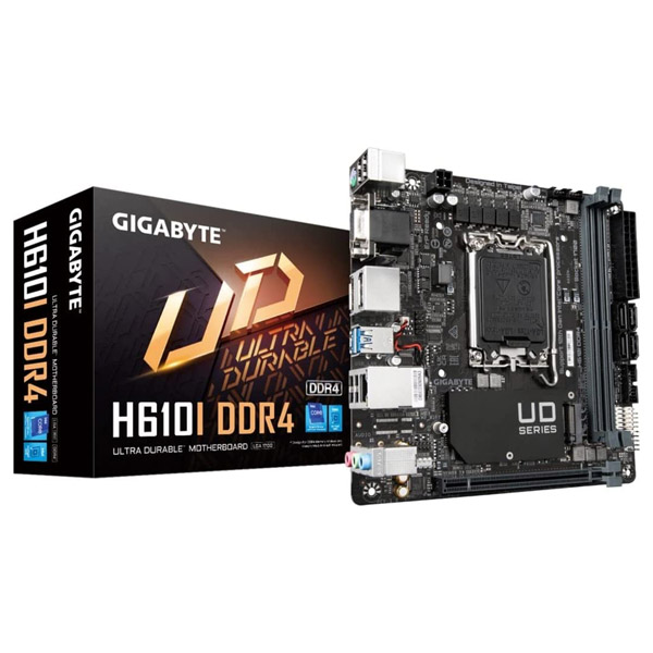 Gigabyte H610I DDR4 , Intel H610, Socket1700, 2xDDR4, mini-ITX Gigabyte H610I DDR4 , Intel H610, Socket1700, 2xDDR4, mini-ITX