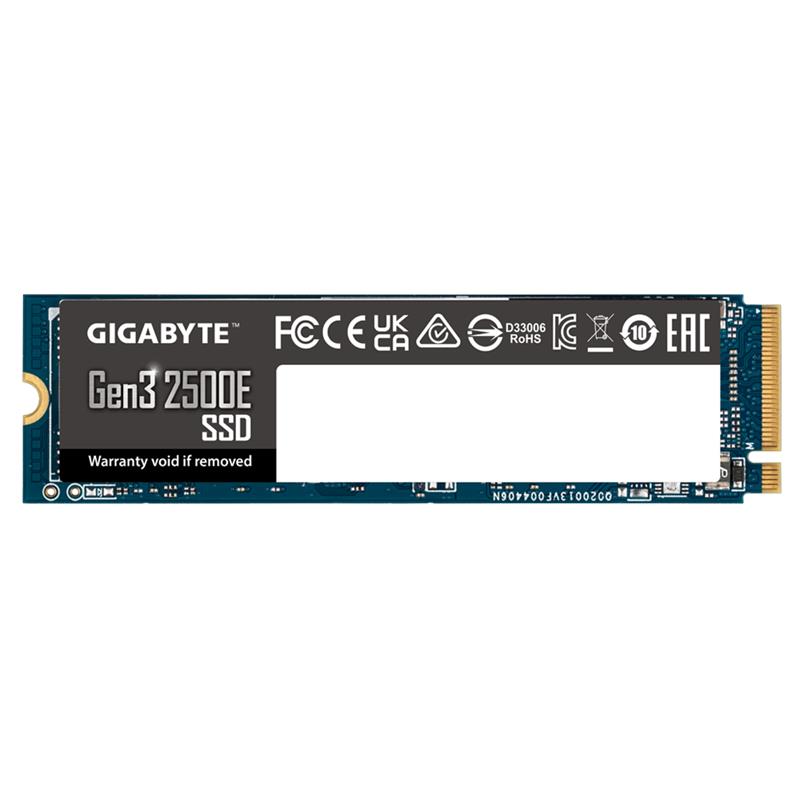 Gigabyte 2500E SSD 1TB M.2 NVMe Gen3 2400/1800 MBps Gigabyte 2500E SSD 1TB M.2 NVMe Gen3 2400/1800 MBps