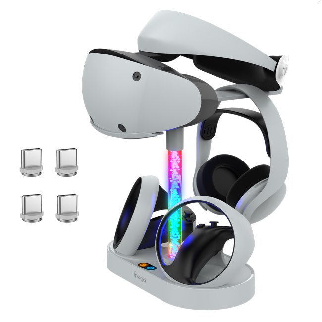 iPega PlayStation 5 VR2 multifunkční nabíjecí stojan