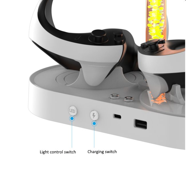 iPega PlayStation 5 VR2 multifunkční nabíjecí stojan iPega PlayStation 5 VR2 multifunkční nabíjecí stojan