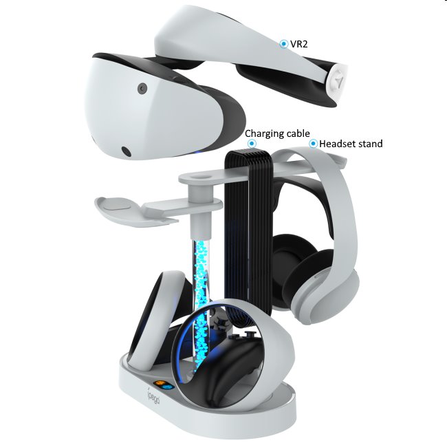 iPega PlayStation 5 VR2 multifunkční nabíjecí stojan iPega PlayStation 5 VR2 multifunkční nabíjecí stojan