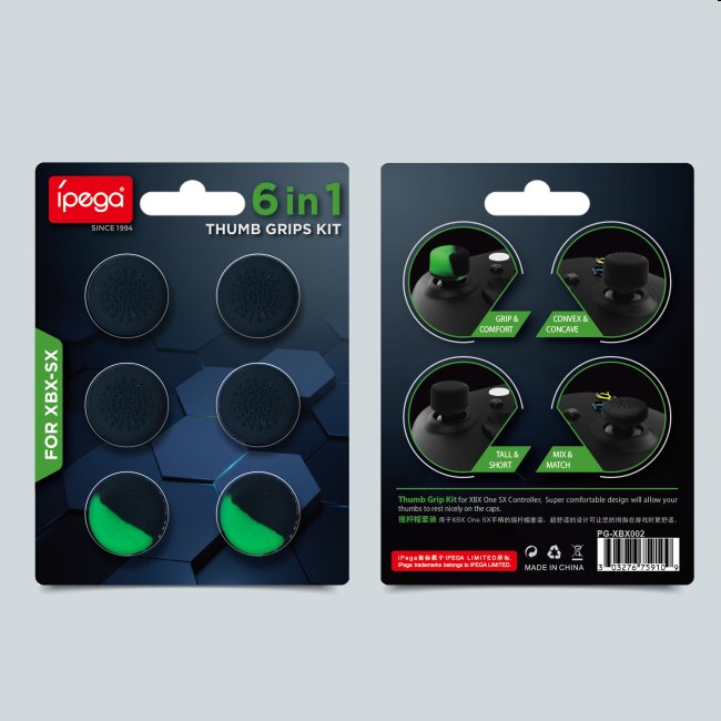 iPega XBX002 Xbox Wireless Controller rocker čepice set, black/green iPega XBX002 Xbox Wireless Controller rocker čepice set, black/green