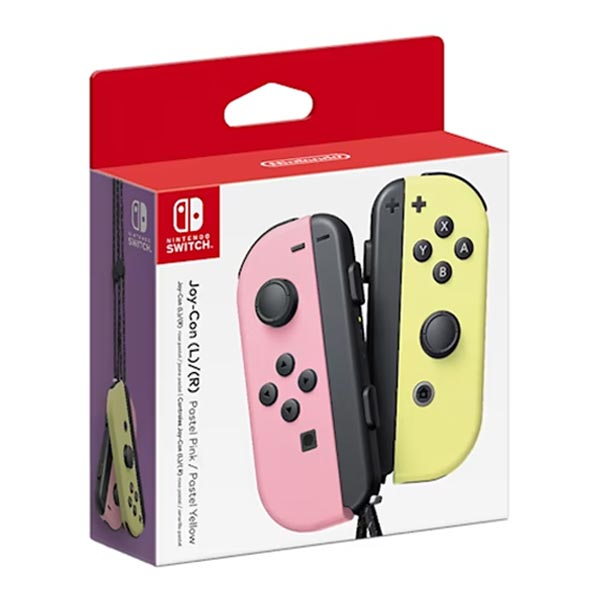 Nintendo Joy-Con Pair, pastel pink/pastel yellow