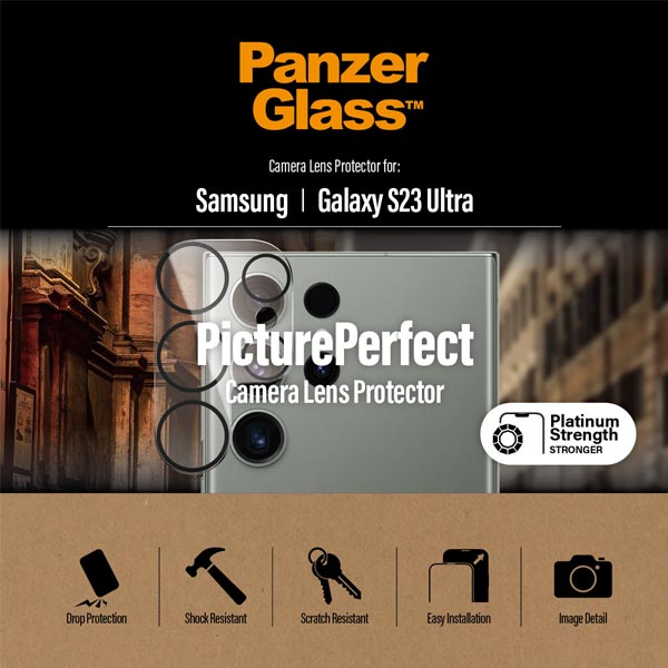 PanzerGlass ochranný kryt objektivu fotoaparátu pro Samsung Galaxy S23 Ultra