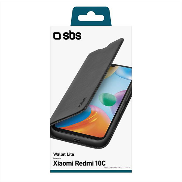 Pouzdro SBS Book Wallet Lite pro Xiaomi Redmi 10C, černé