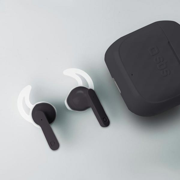 SBS Bezdrátová sluchátka TWS Air Free s nabíjecím pouzdrem 250 mAh, černá SBS Bezdrátová sluchátka TWS Air Free s nabíjecím pouzdrem 250 mAh, černá