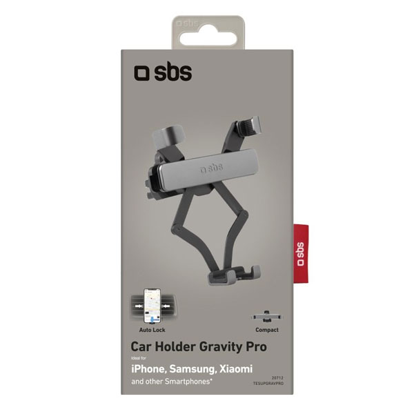 SBS Držák do auta Gravity Pro, univerzální, do mřížky, černá