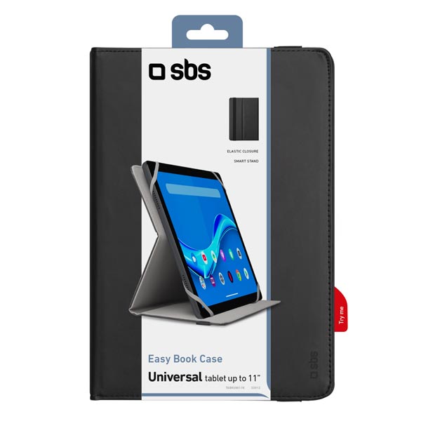 SBS Pouzdro Book Case univerzální pro tablet do 11'', černá