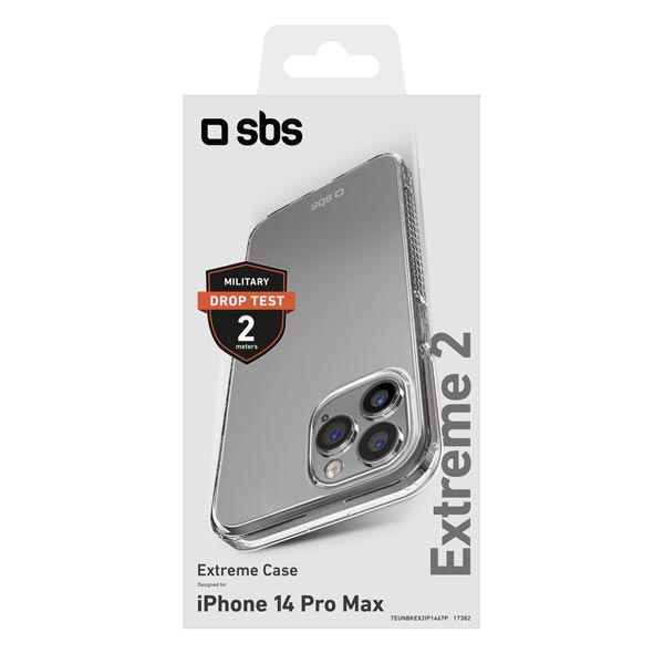 SBS Pouzdro Extreme X2 pro iPhone 14 Pro Max, transparentní