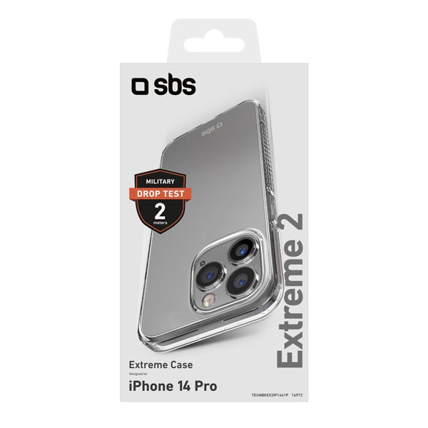 SBS Pouzdro Extreme X2 pro iPhone 14 Pro, transparentní