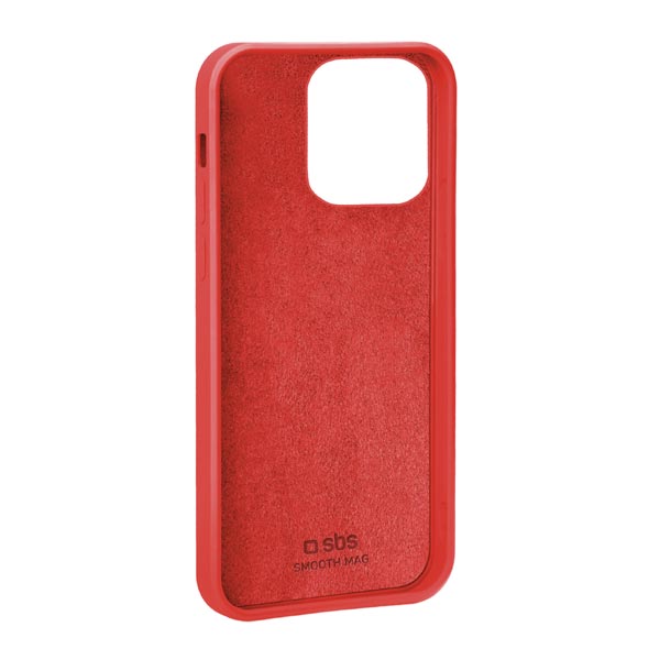 SBS Pouzdro Smooth Mag kompatibilní s MagSafe pro iPhone 14 Pro, červená