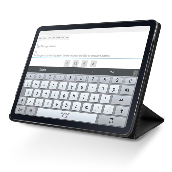SBS Pouzdro Trio Book pro Samsung Galaxy Tab S7+/S7 FE/S8+, černá
