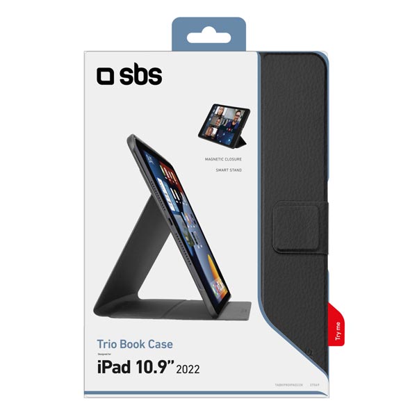 SBS Pouzdro Trio Book Pro pro iPad 10,9'' (2022), černá