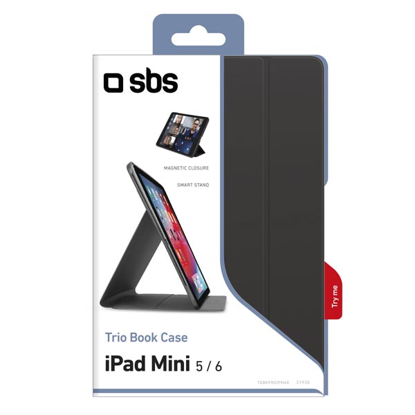 SBS Pouzdro Trio Book Pro pro iPad mini 6/5, černá SBS Pouzdro Trio Book Pro pro iPad mini 6/5, černá