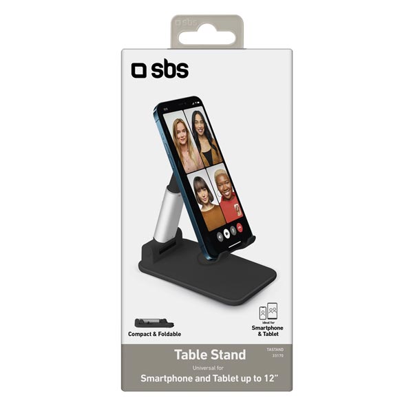 SBS Stolní stojan univerzální pro chytrý telefon a tablet do 12'', černá