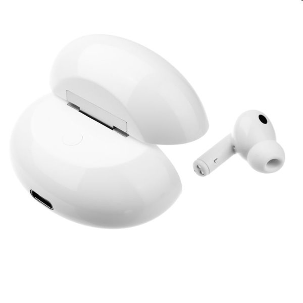 FIXED Bezdrátová TWS sluchátka Pods Pro s ANC a bezdrátovým nabíjením, bílá