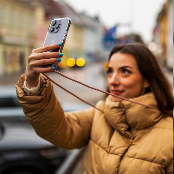 FIXED Pure Neck se šnůrkou na krk proApple iPhone 12/12 Pro, růžová FIXED Pure Neck se šnůrkou na krk proApple iPhone 12/12 Pro, růžová