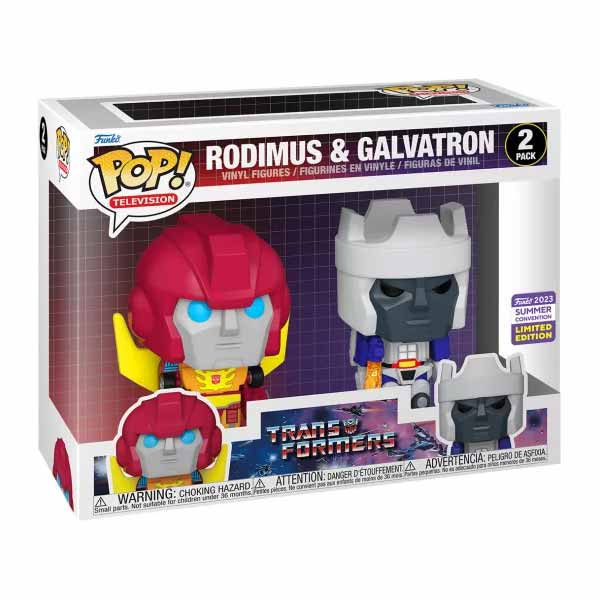 POP! 2 Pack Rodimus & Galvatron (Transformers) 2023 Summer Convention Limited Edition