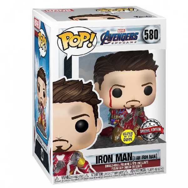 POP! Avengers Endgame: Iron Man (I Am Iron Man) Special Edition (Glows in the Dark)