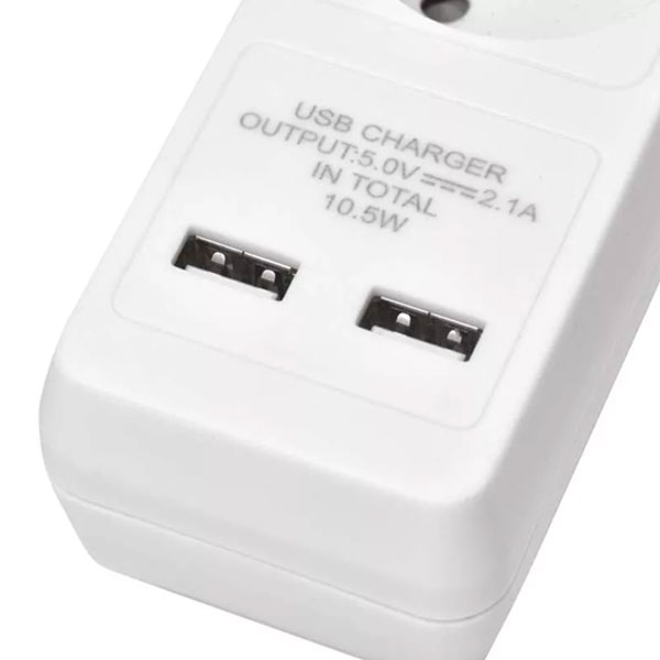 Emos prodlužovací kabel, 5x zásuvka, 2x USB, 3m, bílý Emos prodlužovací kabel, 5x zásuvka, 2x USB, 3m, bílý