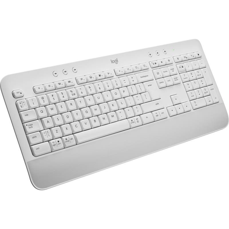 Logitech K650 Signature - bezdrôtová pohodlná klávesnice - svetlo šedá - CZ/SK