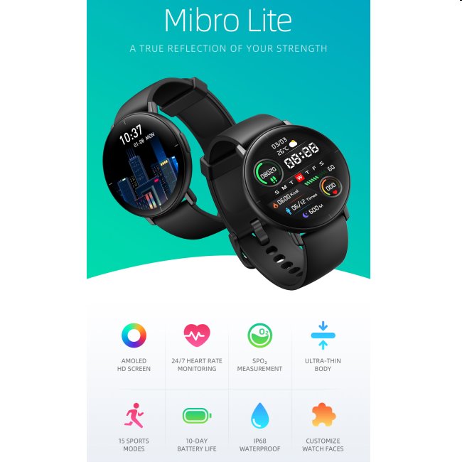Mibro Watch Lite, black