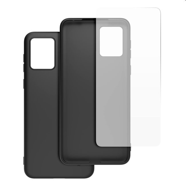 Pouzdro CASR + ochranné sklo pro Motorola Moto E13, black